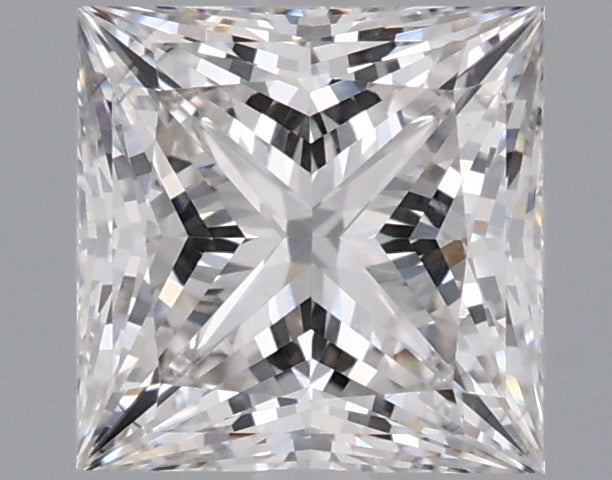 1.60 Carat Princess Shaped, Ideal Cut, F Color, VVS2 Clarity, IGI Certified Lab Grown Diamond