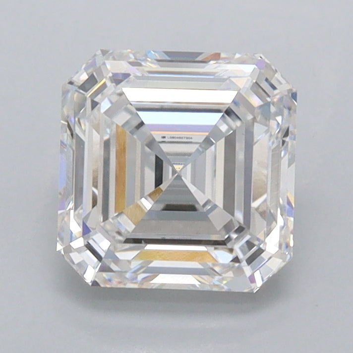 1.54 Carat Asscher Shaped, Ideal Cut, E Color, VVS2 Clarity, IGI Certified Lab Grown Diamond