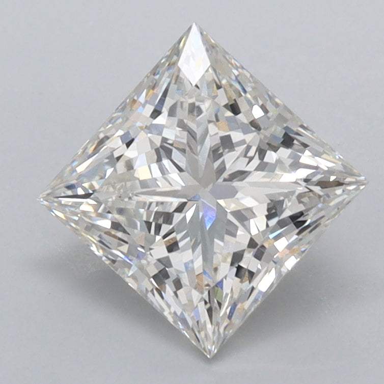 1.55 Carat Princess Shaped, Ideal Cut, G Color, VVS2 Clarity, IGI Certified Lab Grown Diamond