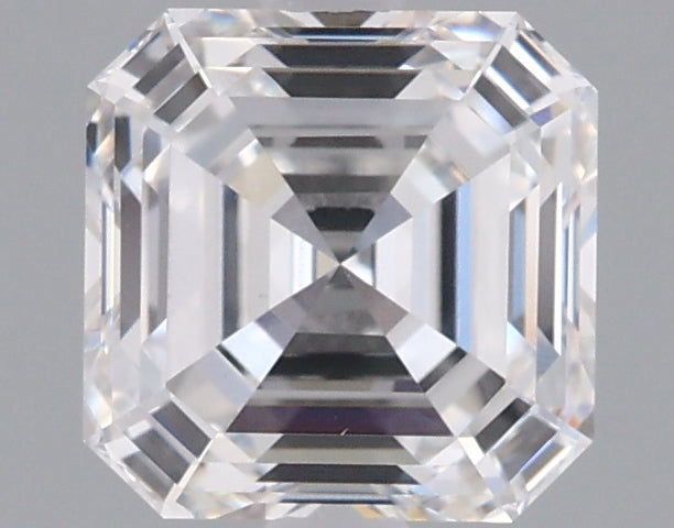 1.40 Carat Asscher Shaped, Ideal Cut, E Color, VVS2 Clarity, IGI Certified Lab Grown Diamond