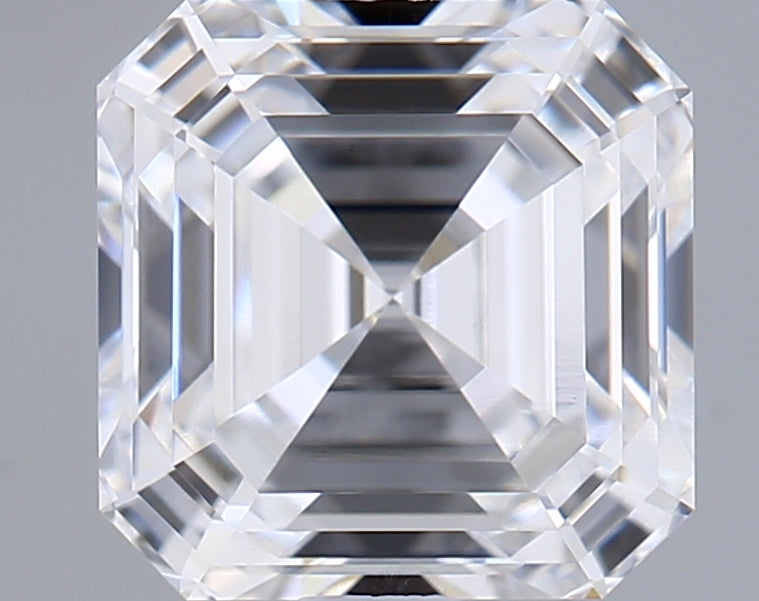1.23 Carat Asscher Shaped, Ideal Cut, D Color, VVS2 Clarity, IGI Certified Lab Grown Diamond