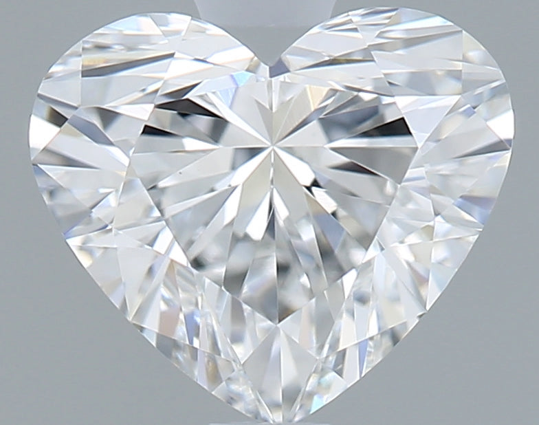 1.03 Carat Heart Shaped, Ideal Cut, D Color, VVS2 Clarity, IGI Certified Lab Grown Diamond
