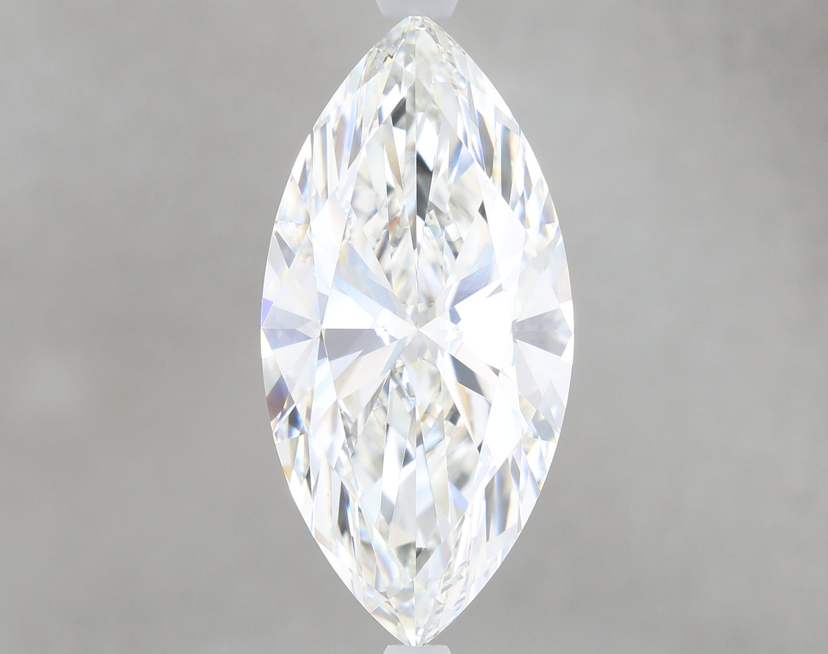 5.27 Carat Marquise Shaped, Ideal Cut, G Color, VVS2 Clarity, IGI Certified Lab Grown Diamond