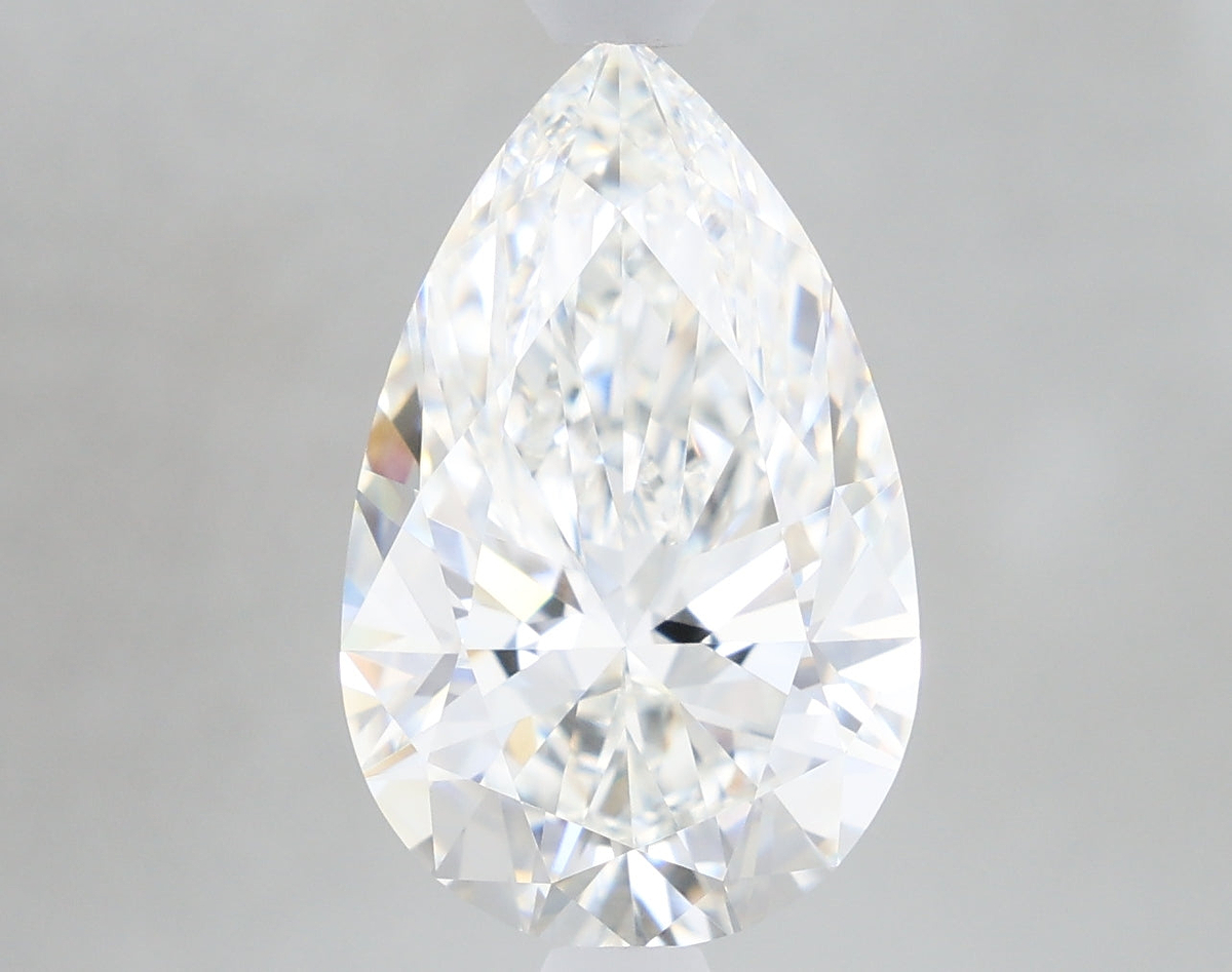 2.65 Carat Pear Shaped, Ideal Cut, F Color, VS1 Clarity, IGI Certified Lab Grown Diamond