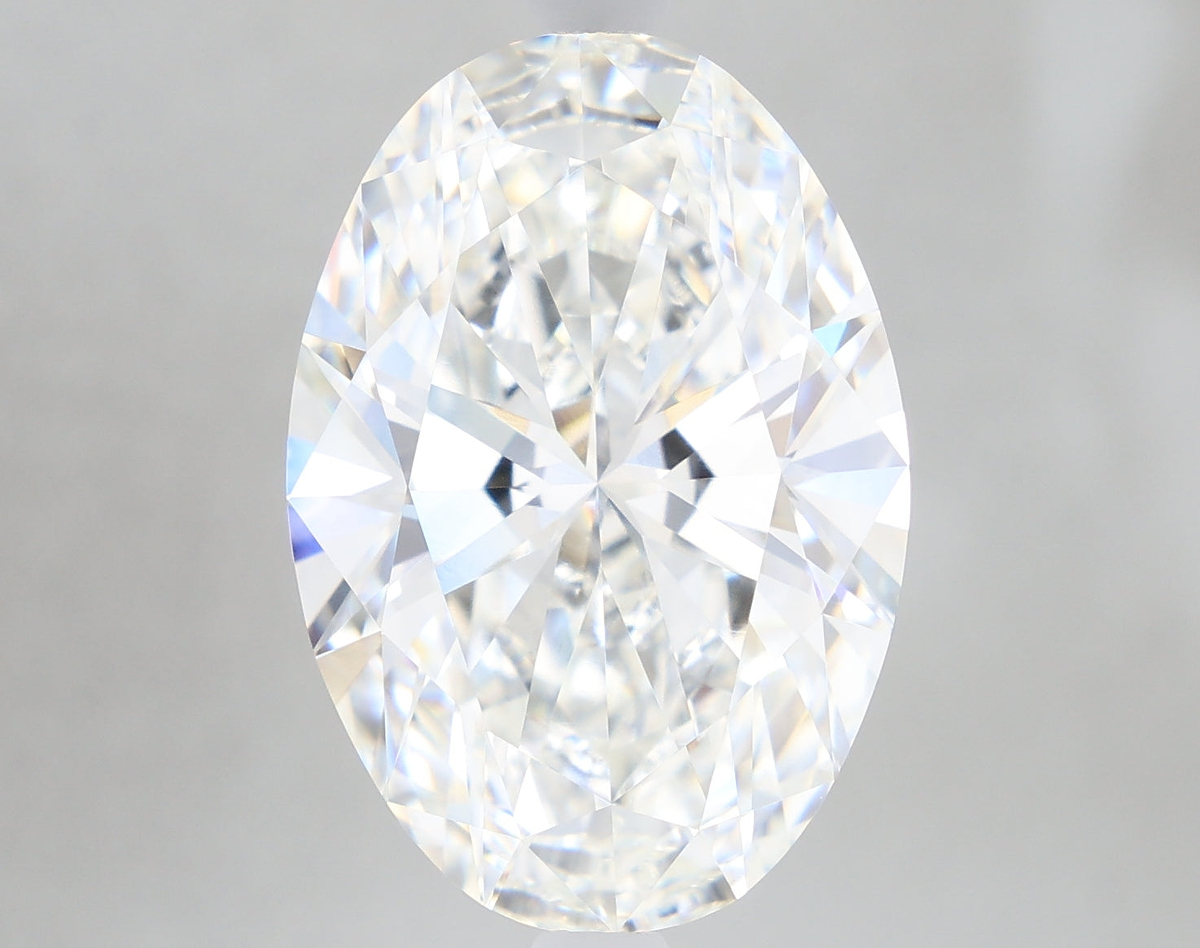 5.18 Carat Oval Shaped, Ideal Cut, F Color, VVS2 Clarity, IGI Certified Lab Grown Diamond