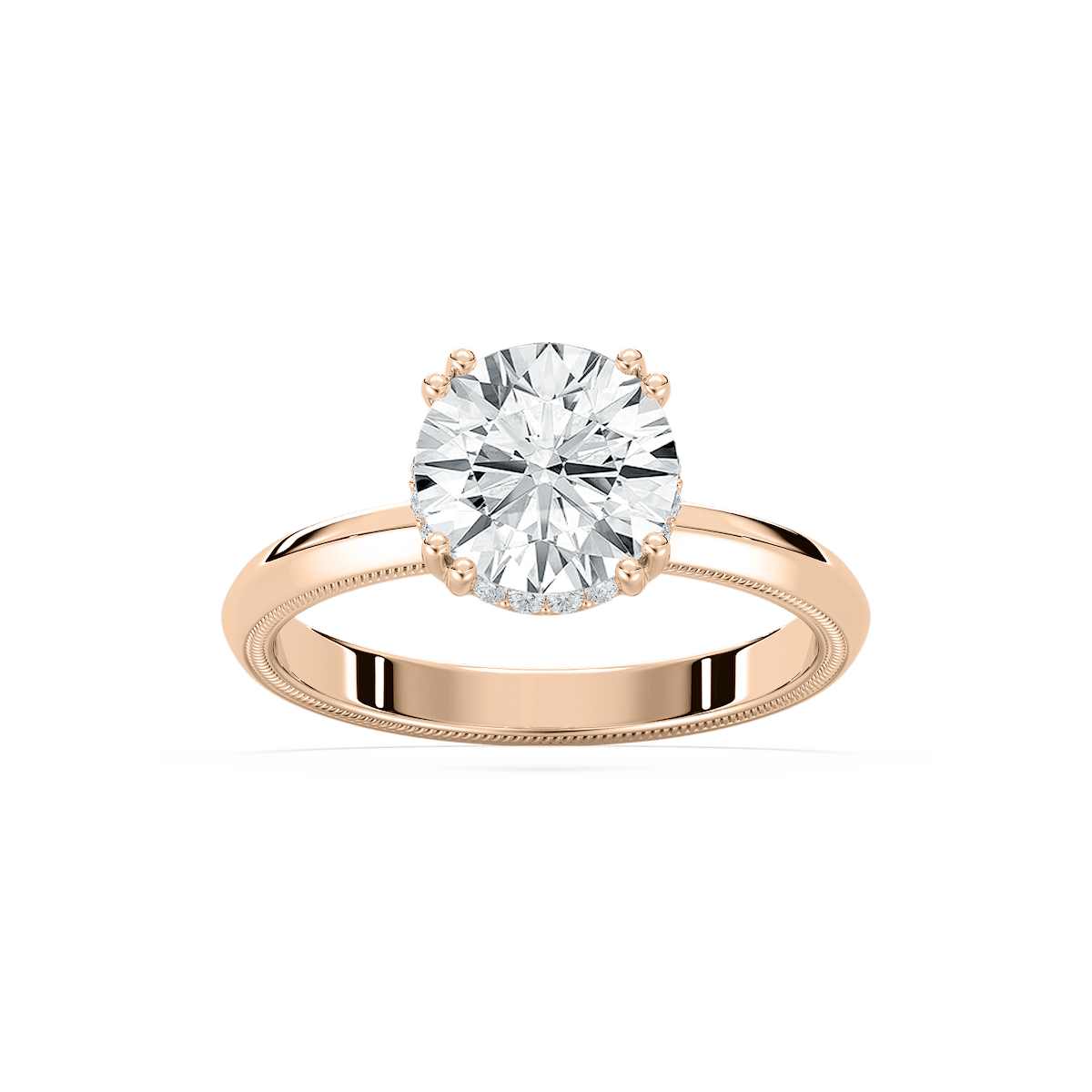 Juno Solitaire Engagement Ring in Rose Gold