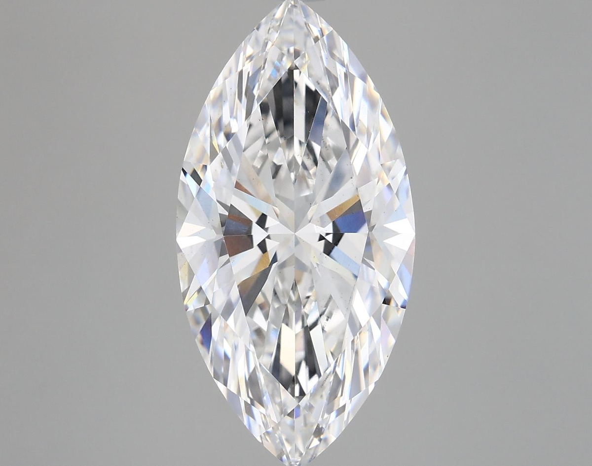 5.25 Carat Marquise Shaped, Ideal Cut, E Color, VS2 Clarity, IGI Certified Lab Grown Diamond