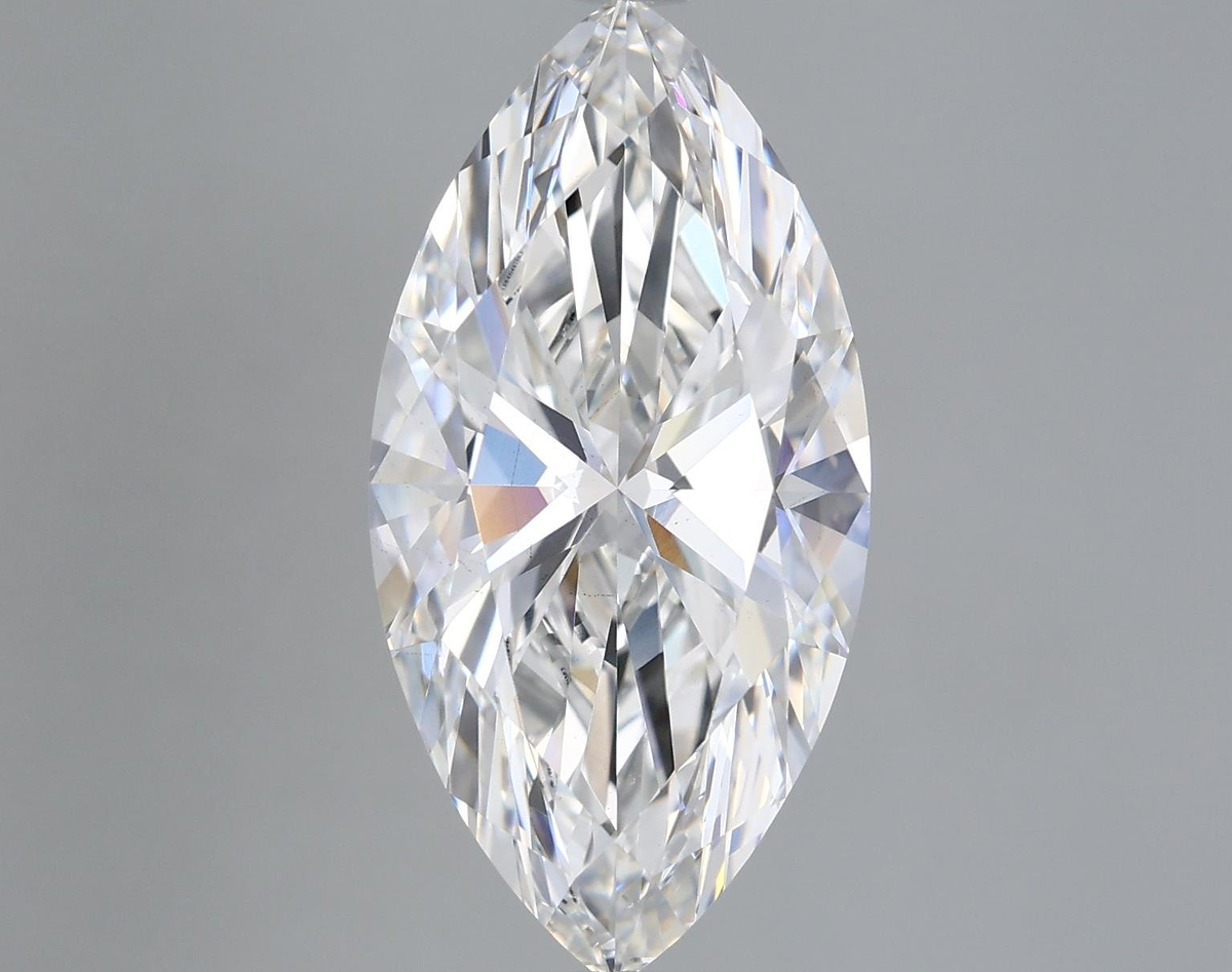 5.36 Carat Marquise Shaped, Ideal Cut, E Color, VS2 Clarity, IGI Certified Lab Grown Diamond