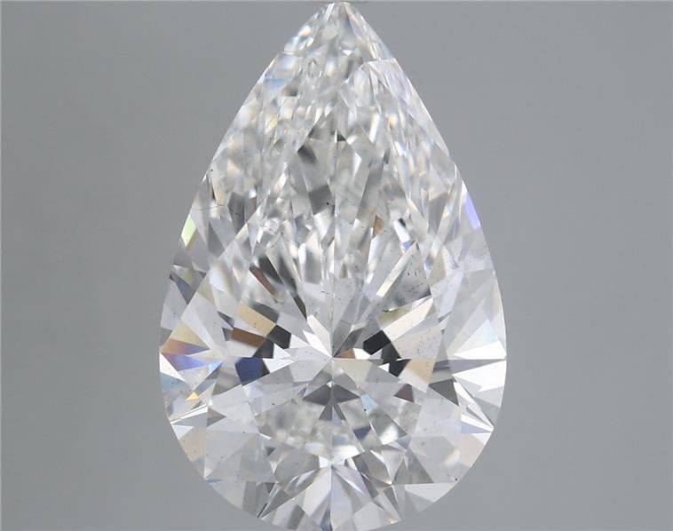 5.11 Carat Pear Shaped, Ideal Cut, F Color, VS2 Clarity, IGI Certified Lab Grown Diamond