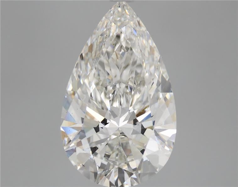 5.87 Carat Pear Shaped, Ideal Cut, F Color, VS1 Clarity, IGI Certified Lab Grown Diamond