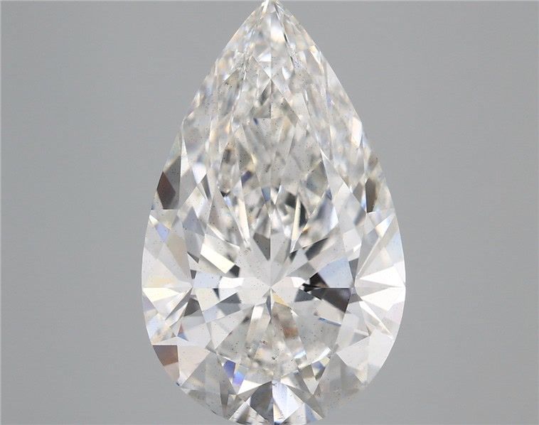 5.58 Carat Pear Shaped, Ideal Cut, F Color, VS2 Clarity, IGI Certified Lab Grown Diamond
