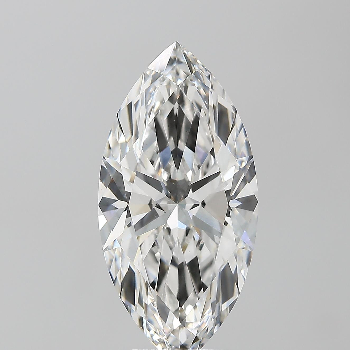 5.27 Carat Marquise Shaped, Ideal Cut, F Color, VVS2 Clarity, IGI Certified Lab Grown Diamond