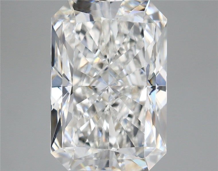5.54 Carat Radiant Shaped, Excellent Cut, F Color, VVS2 Clarity, IGI Certified Lab Grown Diamond