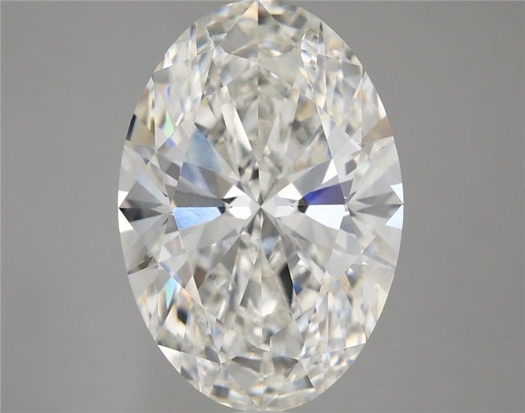 5.92 Carat Oval Shaped, Ideal Cut, F Color, VVS2 Clarity, IGI Certified Lab Grown Diamond