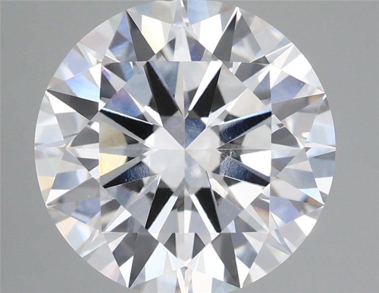 5.54 Carat Round Shaped, Excellent Cut, F Color, VVS2 Clarity, IGI Certified Lab Grown Diamond