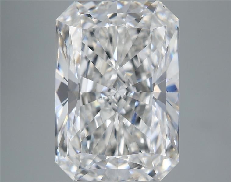 5.56 Carat Radiant Shaped, Ideal Cut, F Color, VVS2 Clarity, IGI Certified Lab Grown Diamond