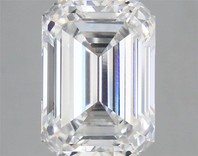 5.58 Carat Emerald Shaped, Ideal Cut, F Color, VS1 Clarity, IGI Certified Lab Grown Diamond