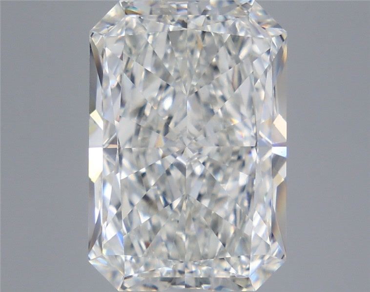 7.78 Carat Radiant Shaped, Excellent Cut, F Color, VVS2 Clarity, IGI Certified Lab Grown Diamond