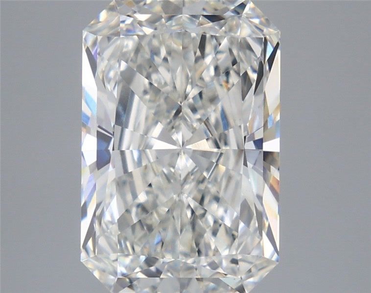 5.26 Carat Radiant Shaped, Ideal Cut, F Color, VVS2 Clarity, IGI Certified Lab Grown Diamond