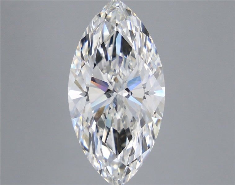 5.09 Carat Marquise Shaped, Ideal Cut, F Color, VVS2 Clarity, IGI Certified Lab Grown Diamond