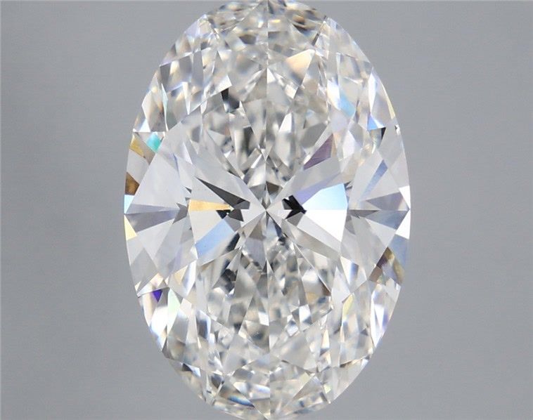 5.81 Carat Oval Shaped, Ideal Cut, F Color, VVS2 Clarity, IGI Certified Lab Grown Diamond