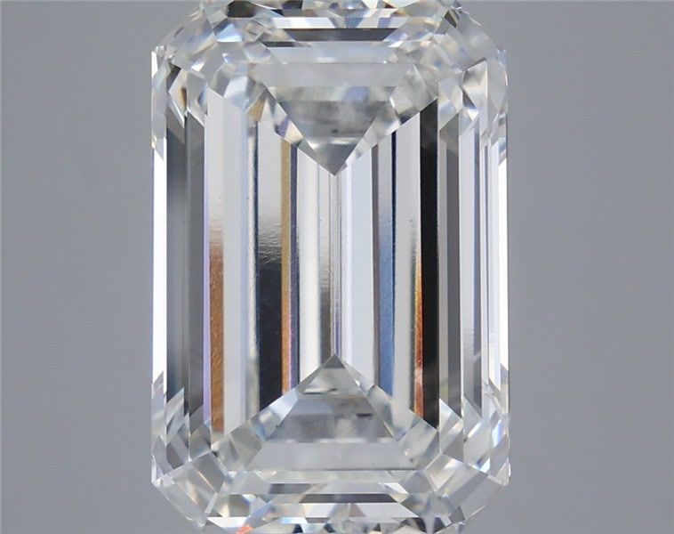 9.92 Carat Emerald Shaped, Ideal Cut, F Color, VS1 Clarity, IGI Certified Lab Grown Diamond