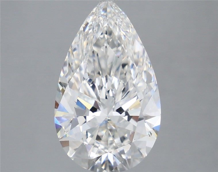 3.57 Carat Pear Shaped, Ideal Cut, E Color, VS1 Clarity, IGI Certified Lab Grown Diamond