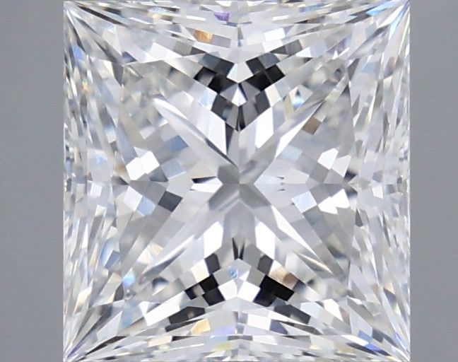 3.57 Carat Princess Shaped, Ideal Cut, F Color, VVS2 Clarity, IGI Certified Lab Grown Diamond
