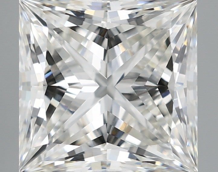 3.98 Carat Princess Shaped, Ideal Cut, F Color, VVS2 Clarity, IGI Certified Lab Grown Diamond