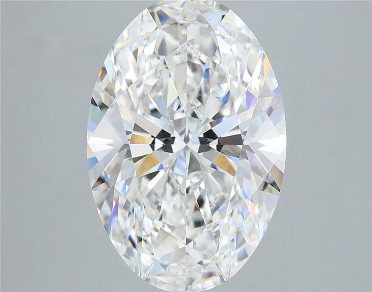 5.57 Carat Oval Shaped, Ideal Cut, F Color, VVS2 Clarity, IGI Certified Lab Grown Diamond