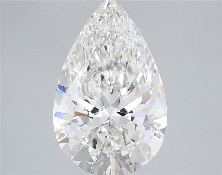 3.56 Carat Pear Shaped, Ideal Cut, F Color, VS1 Clarity, IGI Certified Lab Grown Diamond