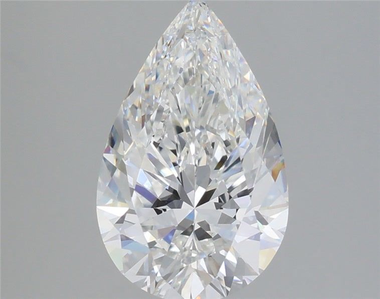 3.54 Carat Pear Shaped, Ideal Cut, F Color, VVS2 Clarity, IGI Certified Lab Grown Diamond