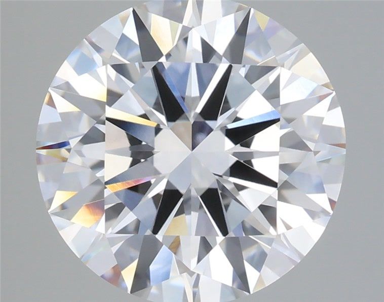 5.80 Carat Round Shaped, Excellent Cut, F Color, VVS2 Clarity, IGI Certified Lab Grown Diamond