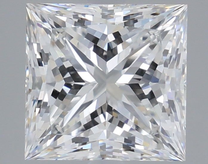 3.56 Carat Princess Shaped, Ideal Cut, D Color, VVS2 Clarity, IGI Certified Lab Grown Diamond
