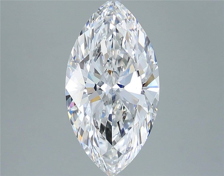 3.08 Carat Marquise Shaped, Ideal Cut, F Color, SI1 Clarity, IGI Certified Lab Grown Diamond