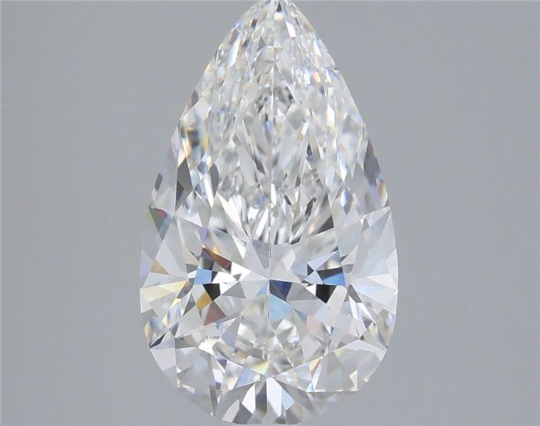 3.39 Carat Pear Shaped, Ideal Cut, E Color, VVS2 Clarity, IGI Certified Lab Grown Diamond