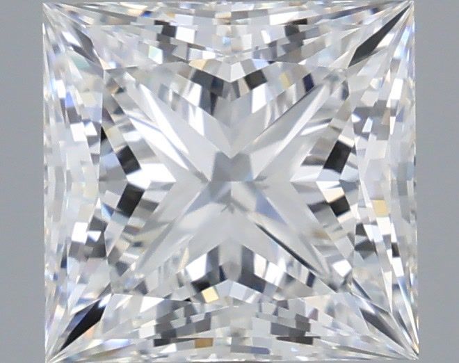 3.08 Carat Princess Shaped, Ideal Cut, E Color, VVS2 Clarity, IGI Certified Lab Grown Diamond