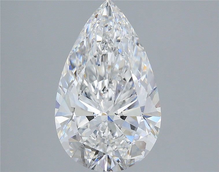 3.59 Carat Pear Shaped, Excellent Cut, E Color, VS1 Clarity, IGI Certified Lab Grown Diamond