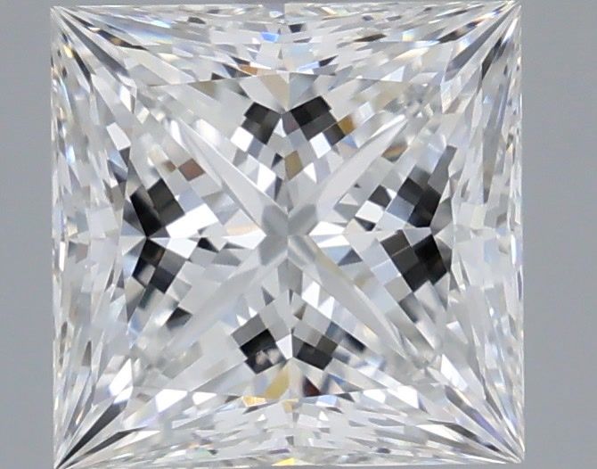 2.90 Carat Princess Shaped, Ideal Cut, E Color, VVS2 Clarity, IGI Certified Lab Grown Diamond