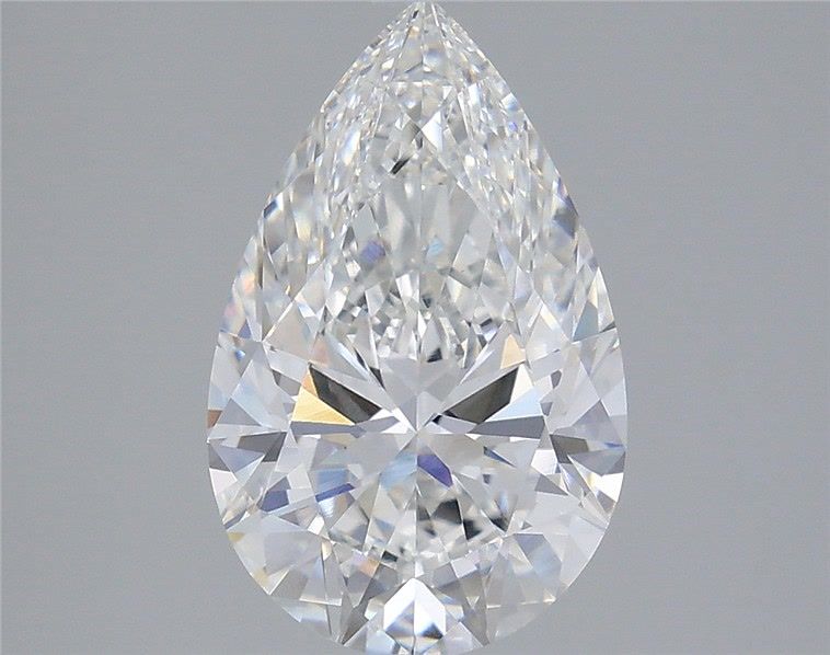 3.33 Carat Pear Shaped, Ideal Cut, E Color, VVS2 Clarity, IGI Certified Lab Grown Diamond