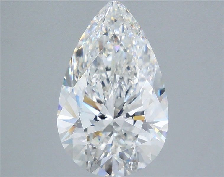 3.57 Carat Pear Shaped, Ideal Cut, E Color, VS1 Clarity, IGI Certified Lab Grown Diamond