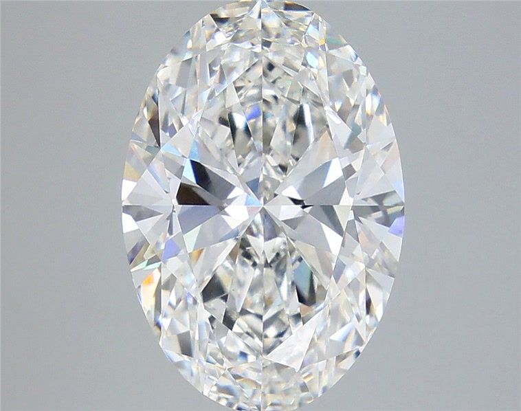 5.31 Carat Oval Shaped, Ideal Cut, F Color, VVS2 Clarity, IGI Certified Lab Grown Diamond