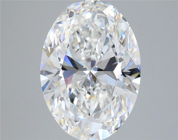 5.57 Carat Oval Shaped, Ideal Cut, F Color, VVS2 Clarity, IGI Certified Lab Grown Diamond