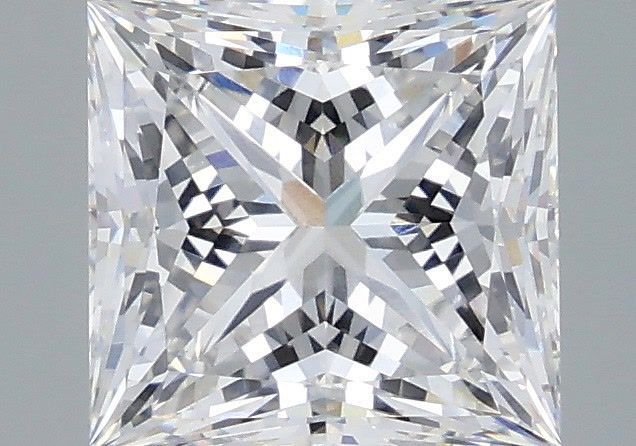 3.08 Carat Princess Shaped, Ideal Cut, E Color, VVS2 Clarity, IGI Certified Lab Grown Diamond