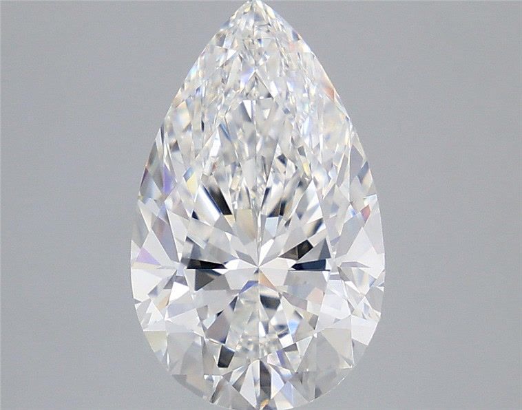 3.40 Carat Pear Shaped, Excellent Cut, E Color, VVS2 Clarity, IGI Certified Lab Grown Diamond