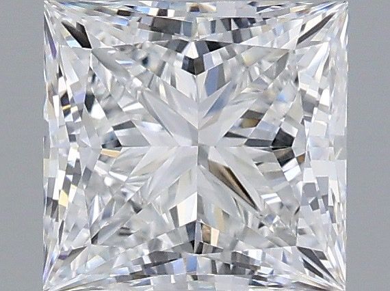 1.59 Carat Princess Shaped, Ideal Cut, D Color, VVS2 Clarity, IGI Certified Lab Grown Diamond