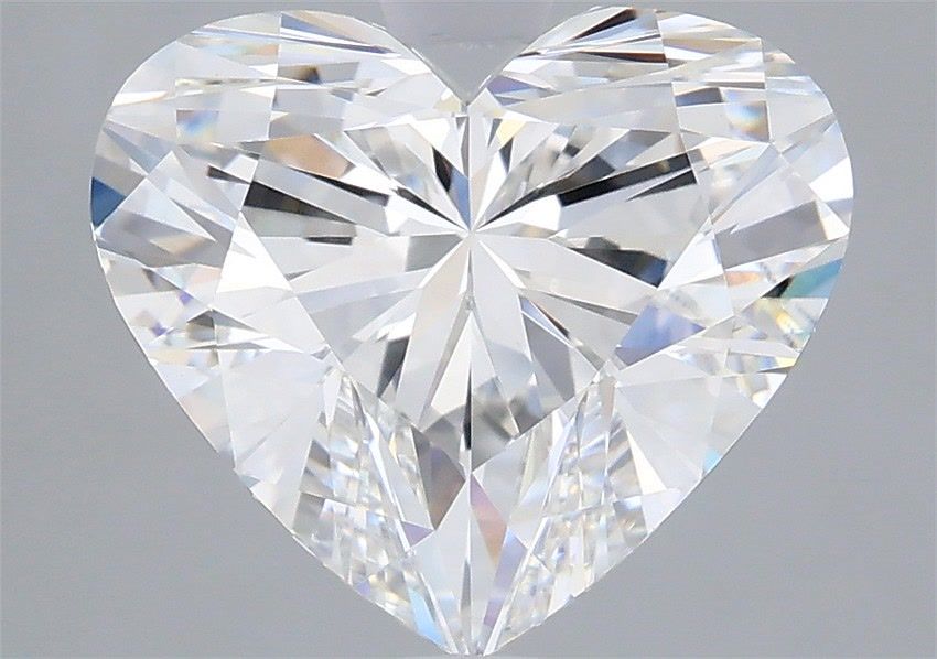 3.58 Carat Heart Shaped, Ideal Cut, E Color, VVS2 Clarity, IGI Certified Lab Grown Diamond