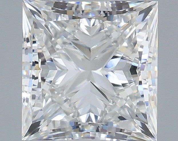 1.53 Carat Princess Shaped, Ideal Cut, E Color, VVS2 Clarity, IGI Certified Lab Grown Diamond