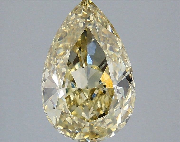 3.09 Carat Pear Shaped, Excellent Cut, VVS2 Clarity, IGI Certified Lab Grown Diamond