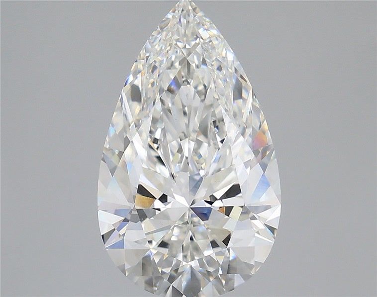 3.52 Carat Pear Shaped, Ideal Cut, F Color, VS1 Clarity, IGI Certified Lab Grown Diamond